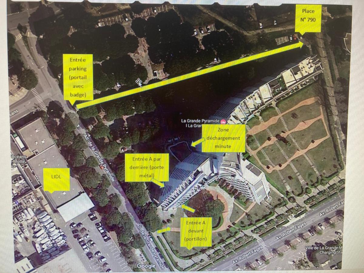 Reve Bleu Residence La Grande Pyramide Vue Port Hyper Centre Wifi Parking Prive Gratuit Exteriör bild